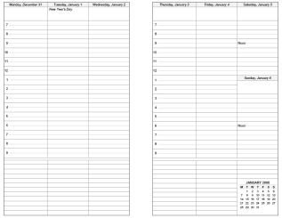 Weekly Planner Template Excel