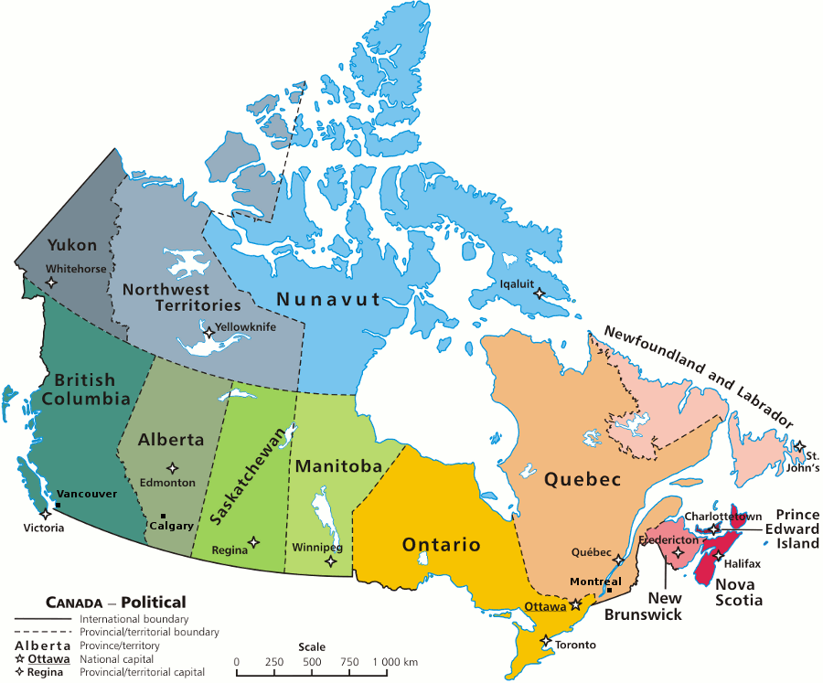 Western Canada Map With Cities