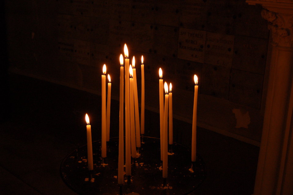 White Candles Burning