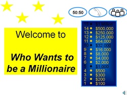 Who Wants To Be A Millionaire Template Ppt