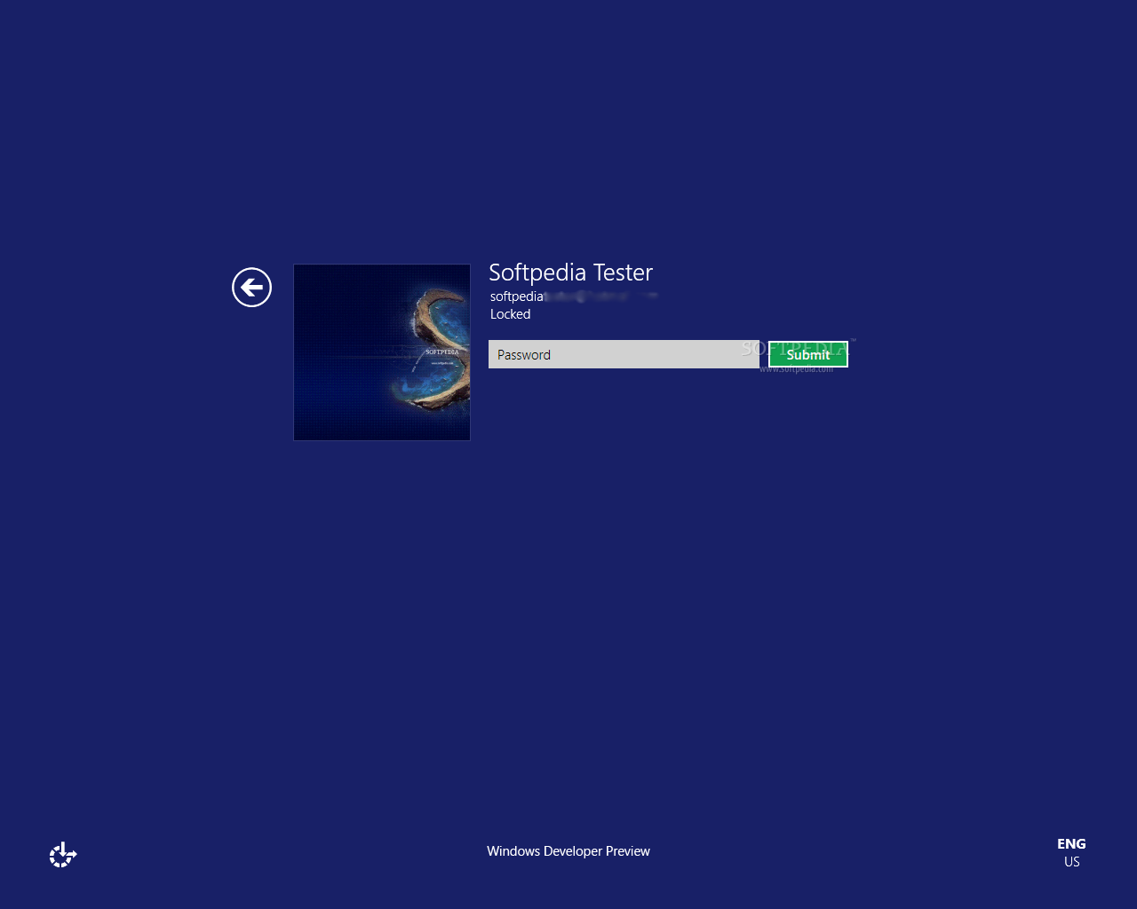 Windows 8 Logon Screen