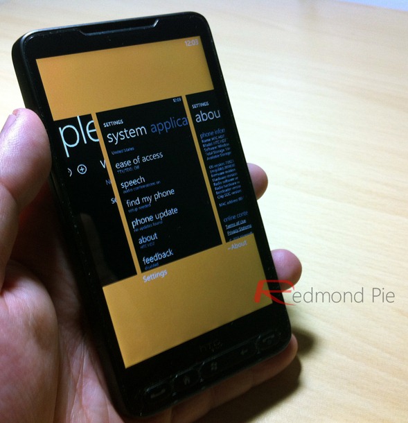 Windows Phone 8 Htc Hd2