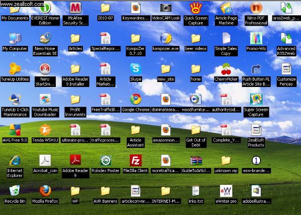 Windows Xp Desktop Screen