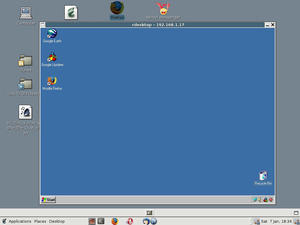 Windows Xp Desktop Screenshot