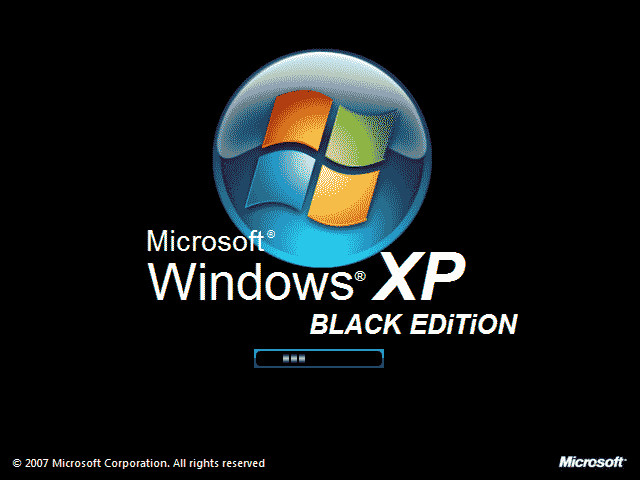 Windows Xp Logo Black