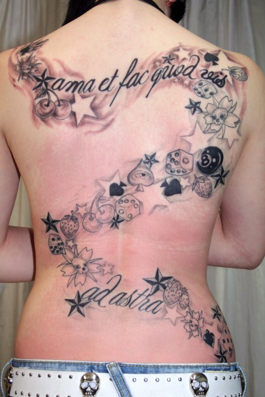 Womens Tattoos On Back