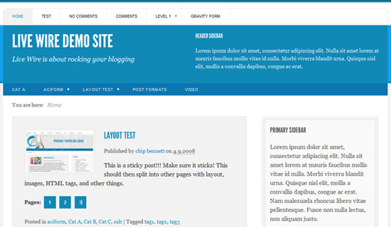 Wordpress Blog Themes 2012