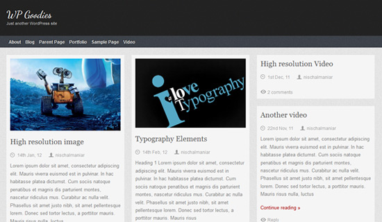 Wordpress Blog Themes Free 2012