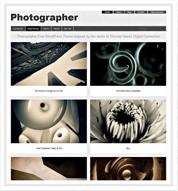 Wordpress Templates For Photographers Free