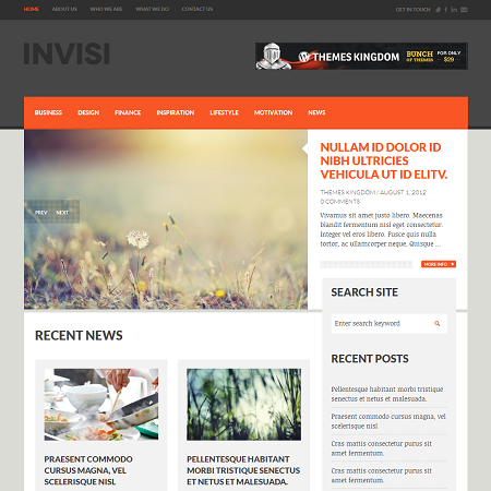 Wordpress Themes Blog 2012