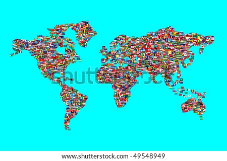 World Flags Map