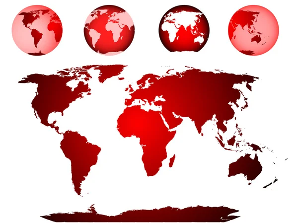 World Globe Map Vector