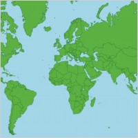 World Globe Map Vector