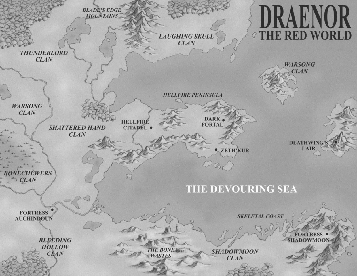 World Of Warcraft Map Outland