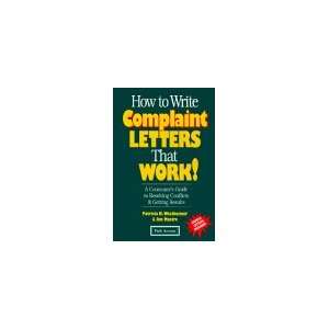 Writing A Letter Of Complaint Sample