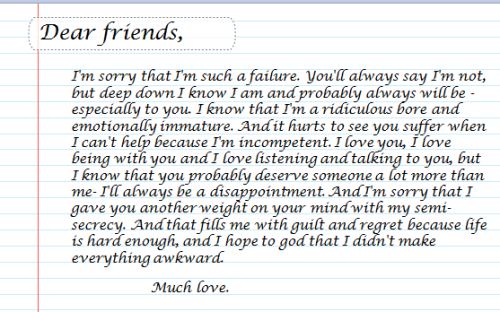 Writing A Letter To A Friend That Hurt You