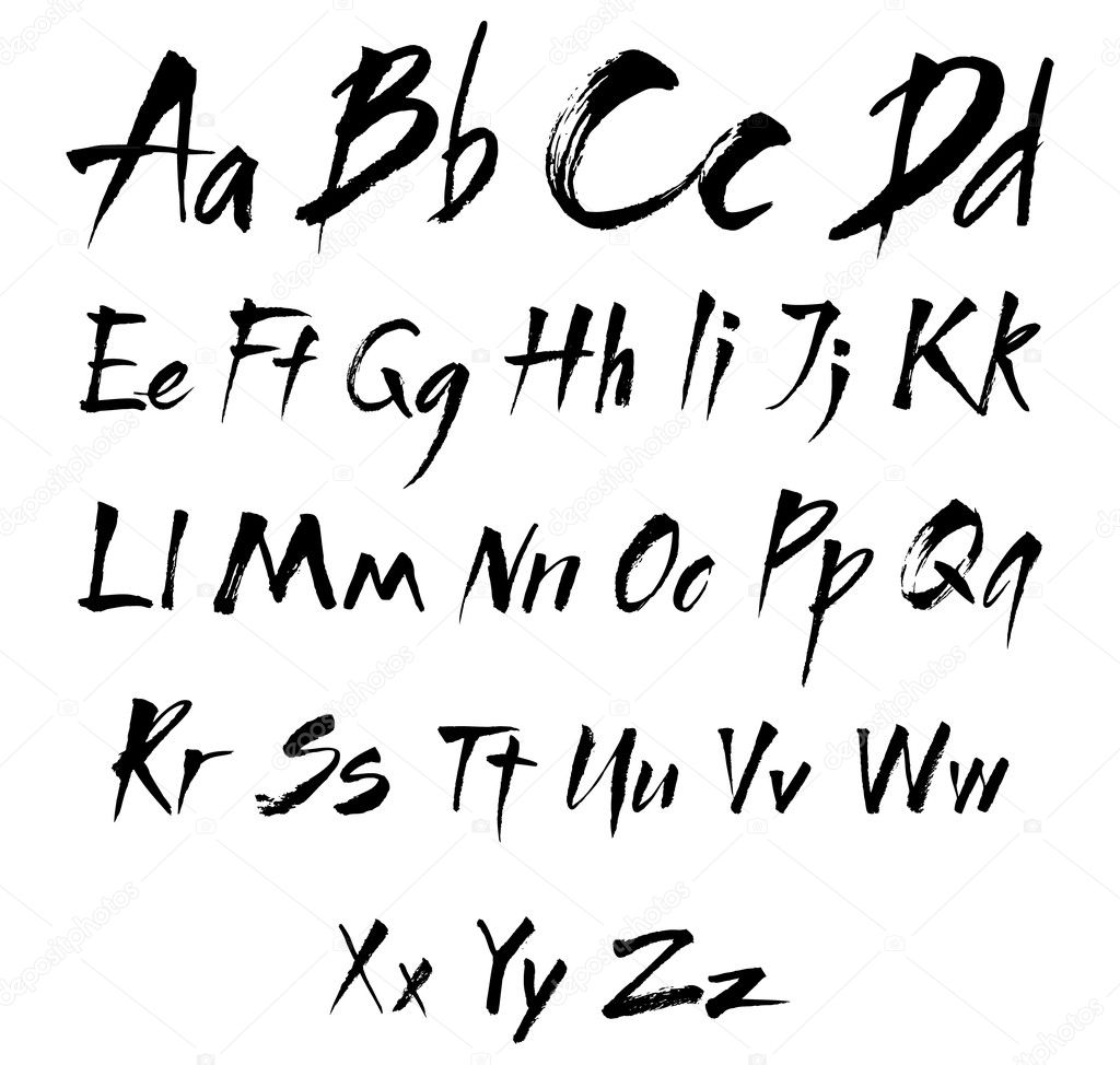 Writing Styles Alphabet