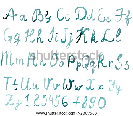 Writing Styles In English Alphabet
